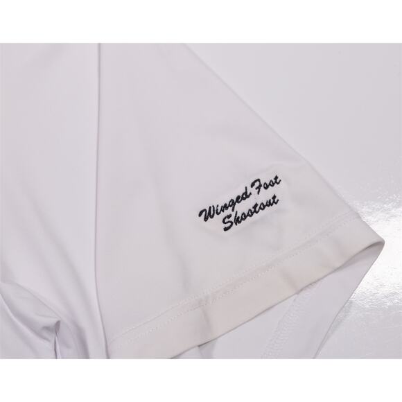 Footjoy x Winged Foot Golf White Performance Golf Polo Shirt Men's Large - Picture 5 of 9